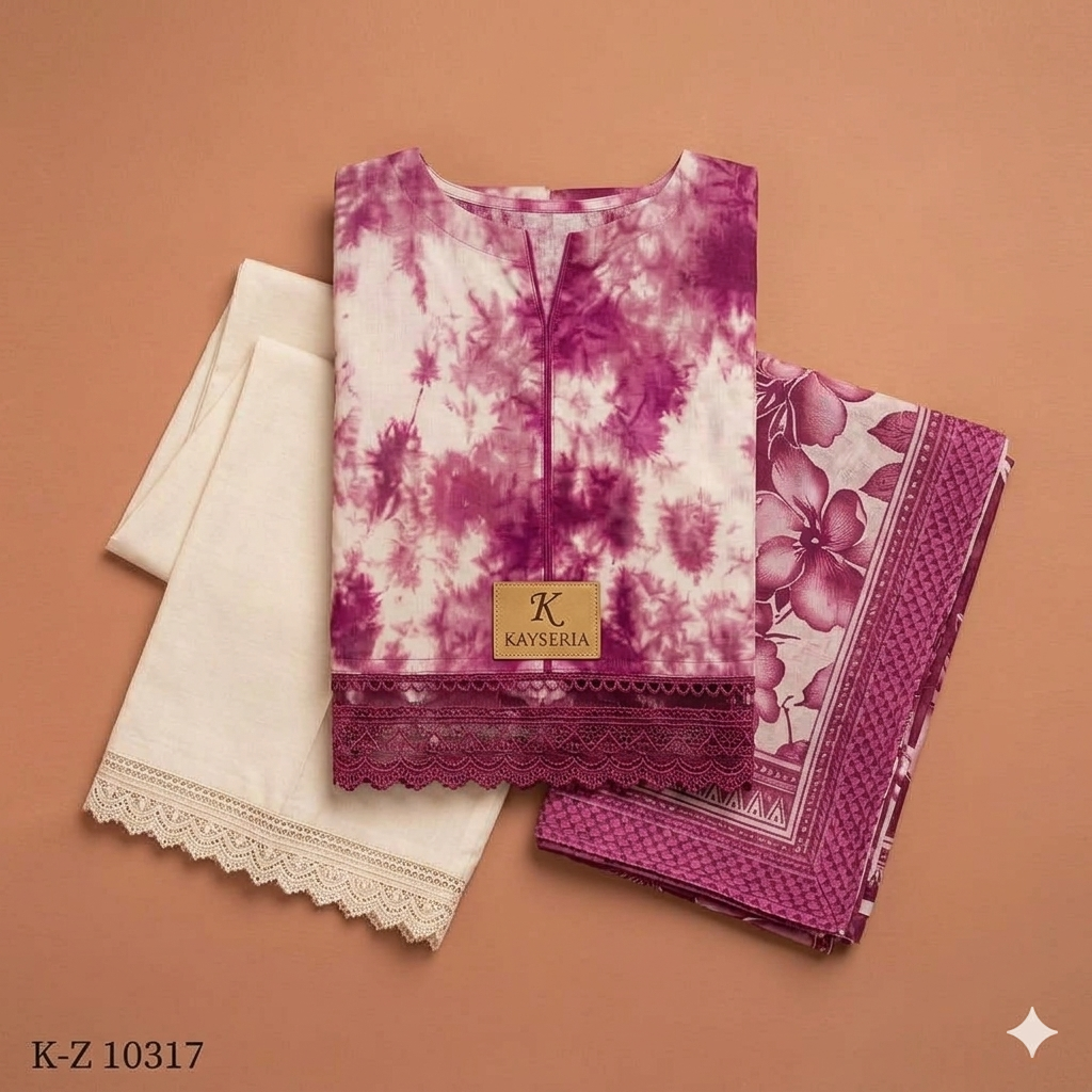 Keyseria Unstiched 3 Piece Lawn Suit