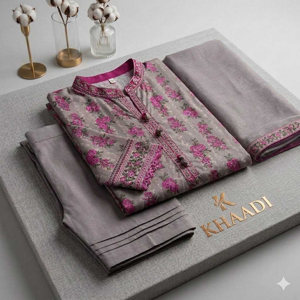 Khaadi Untiched 3 Piece Lawn Suit