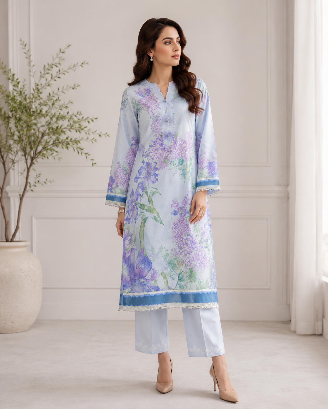 Maria B Unstich 2 Piece Suit Lawn