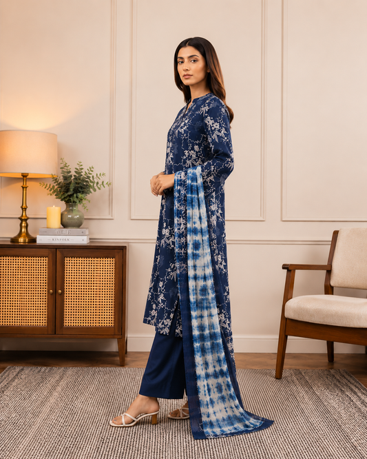 Saphhire Unstiched 3 Piece Printed Lawn