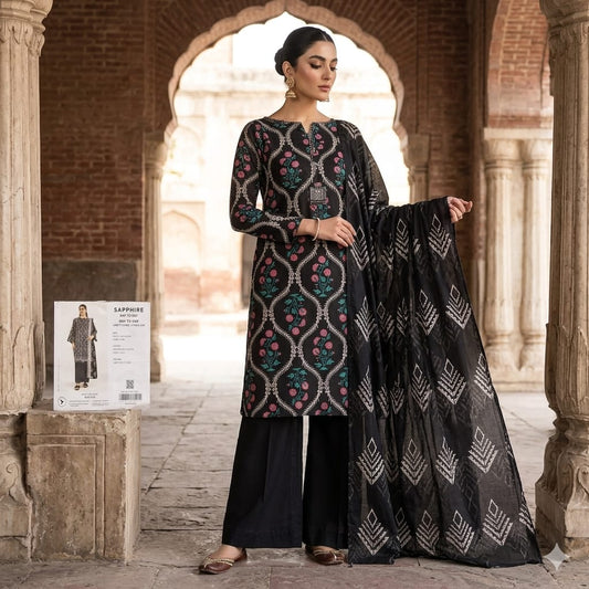 Sapphire 3Piece Suit Unstiched Lawn