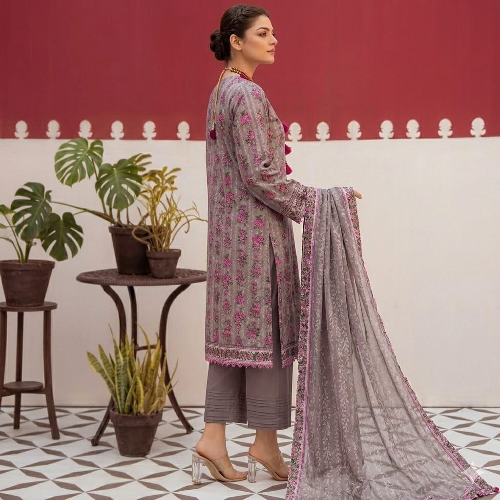 Khaadi Untiched 3 Piece Lawn Suit