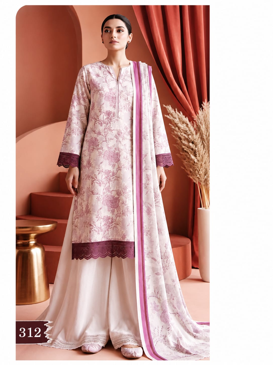Khaadi Unstiched 3 Piece Lawn Suit